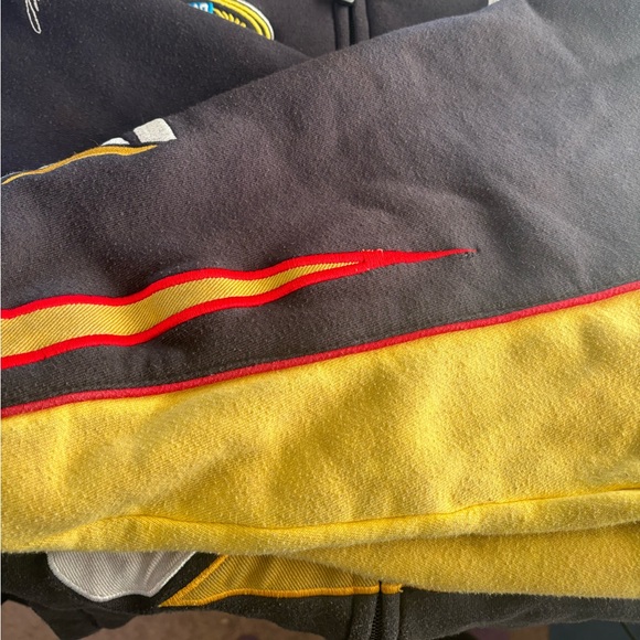 Vintage Nascar Full Zip Jacket Jeff Burton #31 CAT Caterpillar Racing Size 3XL - Picture 12 of 16